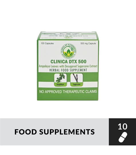 CLINICADTX500 AMP+SUGARCANE 500MG CAPSULE 10S.
